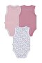 3-Piece Cat Print Zero Sleeve 0-36 Months Snap Fastener Bodysuit - White - 2