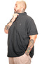 Mode XL Large Size Men's Judge Collar Polo T-Shirt U24339 Anthracite - 3