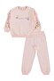 Civil Girls' Sleeve Ruffle Floral Printed Tracksuit Set |   School Nursery and Daily Use - Pink