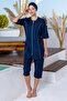 Leda Parachute Half Sleeve Hijab Swimsuit 3605-P - 2