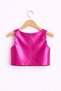 Girl's Fuchsia Crop Party, Special Occasion, Birthday Combination Bustier - 2