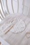 100% Cotton 3-Piece Newborn Set - Ribbon / Beige - 3