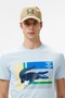 Men's Regular Fit Crew Neck Graphic T-Shirt Light Blue Crew Neck Men's T-Shirt Light Blue - 3