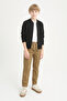 Boy's School Pants with Drawstring Elastic Waist Ak609 - 3