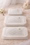 3-Piece Brooch and Pearl French Guipure Dowry Bundle Promise Engagement Bride Groom Velvet Luxury Pouch Set