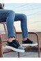 Casual Plaid Black Comfortable Sole Men's Shoes Mhly104 - 3