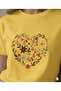 Heart and Tulips Printed Women's Crew Neck Tshirt - 3