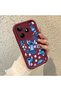 Realme Note 50 4g Compatible Claret Red Silicone Shockproof Case with Lens Protection and Stitch Pattern