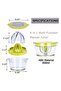 Citrus Lemon Orange Juicer Manual Hand Squeezer with Built-in Measuring Cup and Grater, 12OZ, Green - 2