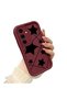 Samsung Galaxy S24 Fe Compatible Burgundy Silicone Shockproof Lens Protected Star Pattern Case - 3