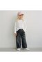 Girl's Embroidered Jeans |   Elastic Waist, Wide Legs - 2