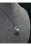 Baroque Natural Pearl Enamel Steel Women's Necklace Daily Jewelry Stylish Design Accessory Lover's Gift Love Blue - 6