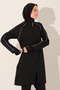 Hair Braid Detail Crop Look Hijab Swimsuit - Alf26355 - 5