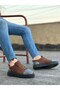 Casual Plaid Brown Comfortable Sole Men's Shoes Mhly104 - 3