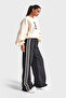 Women's Beige Black Denim Color W5-105 Design Sweatshirt Pants 2-Piece Combination Set - 4