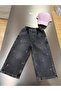 Girl's Embroidered Jeans |   Elastic Waist, Wide Legs - 4