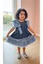 Plaid Bow Detail Girls' Special Occasion Dress - 6