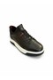 V26Ya-6095 Black Leather White Sole Men's Sneaker Shoes - 2
