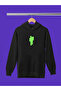 Billie Eilish Printed Cotton Long Sleeved 3-Yarn Hooded Sweatshirt - 2