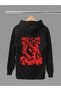 Billie Eilish Printed Cotton Long Sleeved 3-Yarn Hooded Sweatshirt