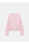 10645 V-Neck Wool Blend Sweater-Ş. Pink - 2