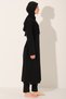 Tulle Hooded Sporty Lycra Long Hijab Swimsuit - Alf26518 - 2