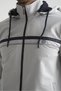 Gray Premium Stand Collar Comfortable Fit Classic Leg Men's Tracksuit Set - 3
