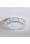 Maha Glass LED Flushmount Ceiling Light - 500mm Clear White Fixture, 2-Year