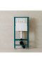 Royal Concealed Flush Fittings with Chrome Push Plate, Durable Sanitary Metal Frame Flush