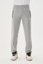 Gray Seasonal Men's Sweatpants Comfortable Fit Straight Leg with Zipper Pockets