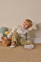 Baby Boy Striped 3-Piece Top and Bottom Set Khaki - 3