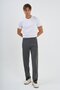 Anthracite Men's Sweatpants with Zipper and Three Pockets, Comfortable Fit, Classic Leg - 4