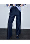 Kontrast bel wide leg pantolon - 5