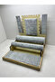 Wooden Suede Coated Gray Color 35/35 cm Jewelry Display Stand - 3