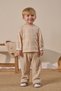 Baby Boy Striped 3-Piece Top and Bottom Set Beige - 2
