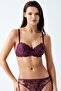 Luw 6124 Purple Color Padded Bra Panties Set of 2 - 4