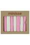 Flat 7 Pack Mouth Wipes - Pink