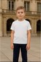 Unisex Children's Crew Neck Short Sleeve Standard Fit 2-Pack Black-White Color Kids T-Shirt - 2