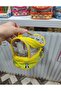 Patterned Large Size Transparent Pencil Case with Handle and Zipper, Pen Holder 20.5X12.5X10 cm - 5
