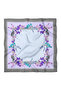 Elegant Floral Framed Pastel Pattern Scarf Bandana 50X50 cm - 2