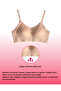 Women's Stitch-Free Bra Wave Base Corded Fabric Laser Cut Double Layer Ghost Bra Powder - 622 - 3
