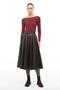 Brown Midi Skirt - 2