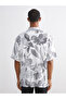 Lcw Vision Ecru Regular Fit Resort Collar Short Sleeve Patterned Men's Shirt - 4