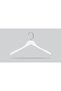 Wooden (Gold Hook Lama) Shirt, Blouse, Dress Hanger White Color 12 Pieces - 3