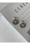 Special Series Zircon Stone Detail Xp Dangle Xp Hoop Silver Earrings - 5