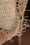 Morocco Pillow Wicker Punch Handmade Linen Cushion Unfilled Bohemian Boho Design