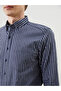 Regular Fit Long Sleeve Striped Men's Shirt - 3
