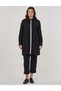 Chain Detailed Comfortable Cut Viscose Tunic Black 21022 - 4