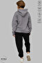 Unisex Hoodie Long Sleeve Playing Card Printed Hooded Oversized 100% Cotton Combed Cotton Sweatshirt - 5