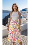 Women's High-Waist Multicolor Lined Pocketed Pleated Modern Skirt - 3